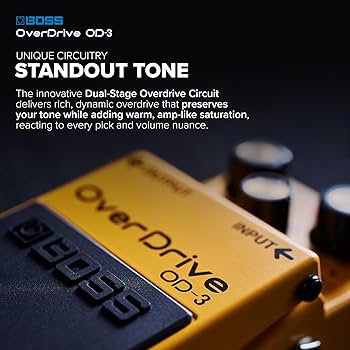 Amazon | BOSS OverDrive OD-3 黄色 | ディストーション・オーバー