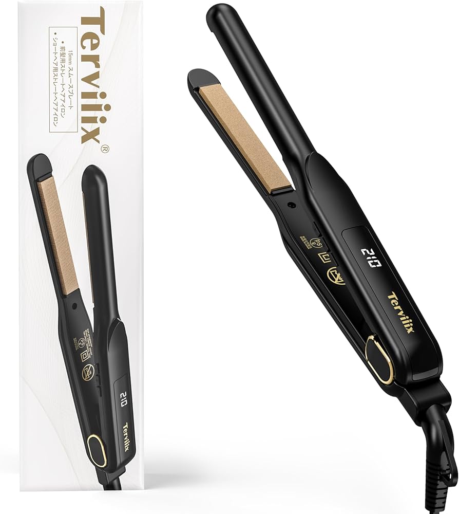 Amazon | Terviiix ストレートアイロン 15mm シルキーヘアケアプレート