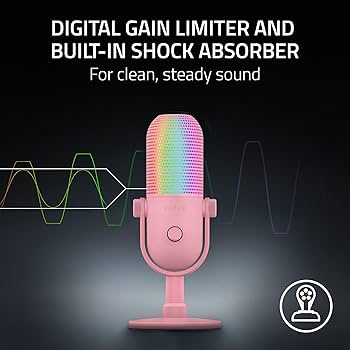 Razer Microfone Seiren V3 Chroma – RGB USB com toque para mudo