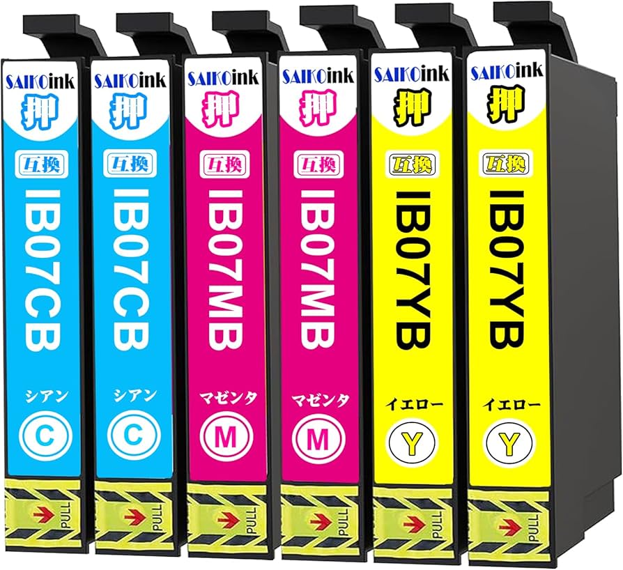 Amazon.co.jp: IB07B 3色セット マウス インク エプソン IB07 互換