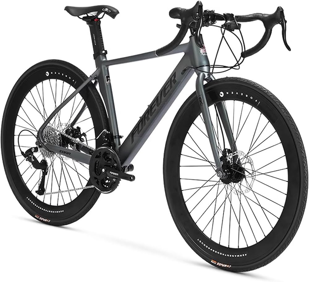 Amazon | 初心者 ロードバイク 27段変速 エアロロードバイク 700C