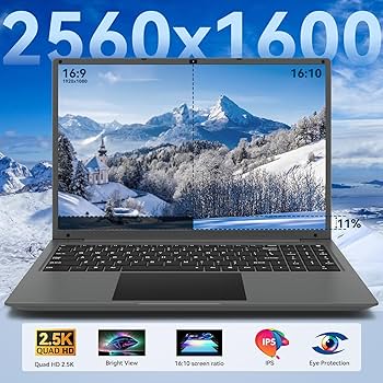 Amazon.com: 筆記型電腦16 吋:16:10 2560*1600 Windows 商務筆記型電腦