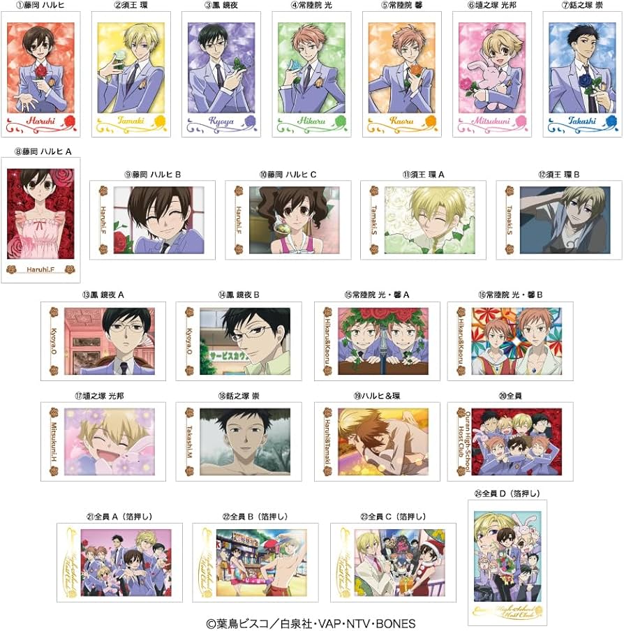 Amazon.co.jp: ハート キャラポトレ桜蘭高校ホスト部2 10個 BOX 食玩