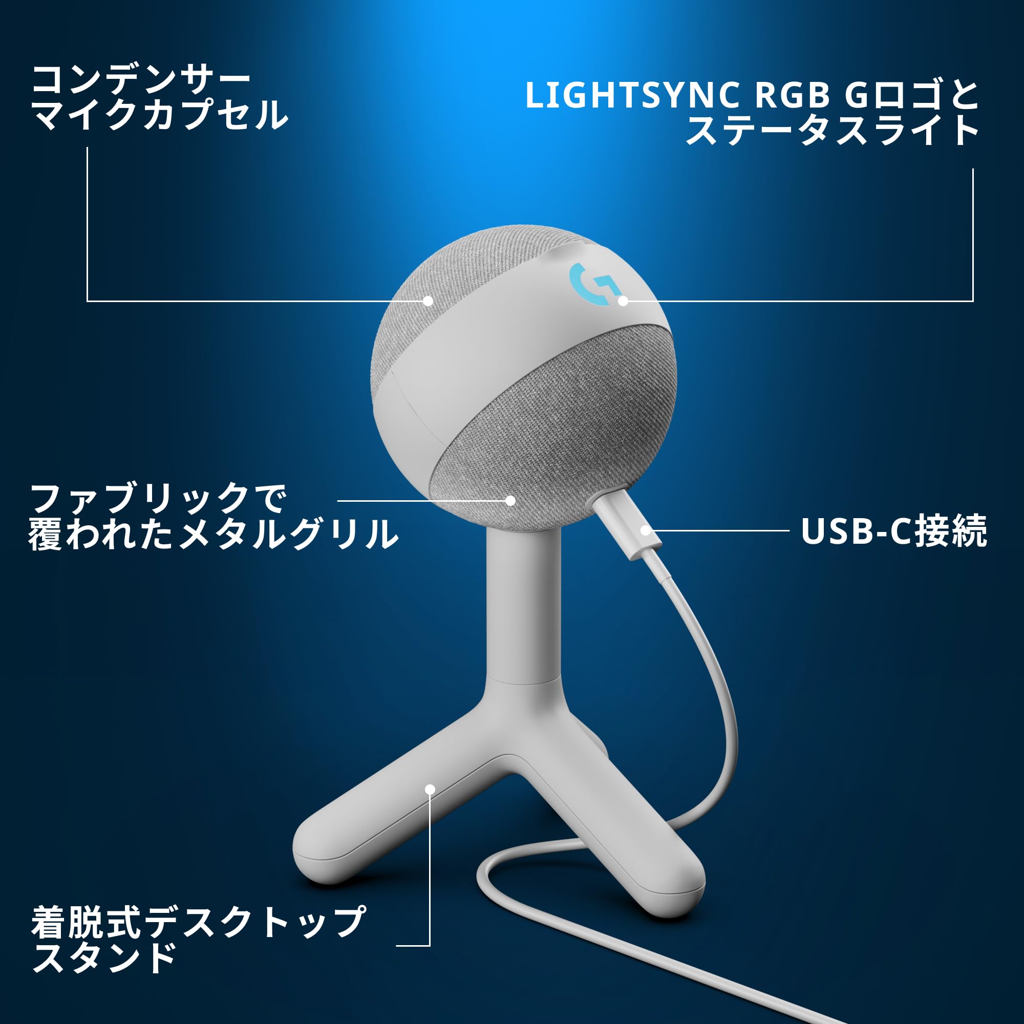 Amazon.co.jp: Logicool G ゲーミングマイク YETI ORB コンデンサー