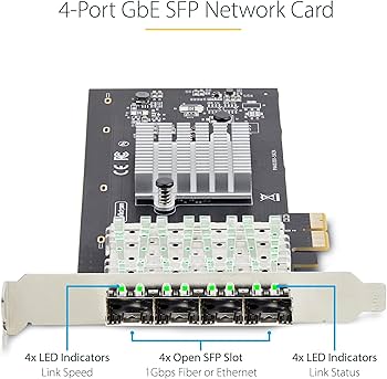 Amazon | StarTech.com ネットワークアダプターカード／4ポート 1G SFP