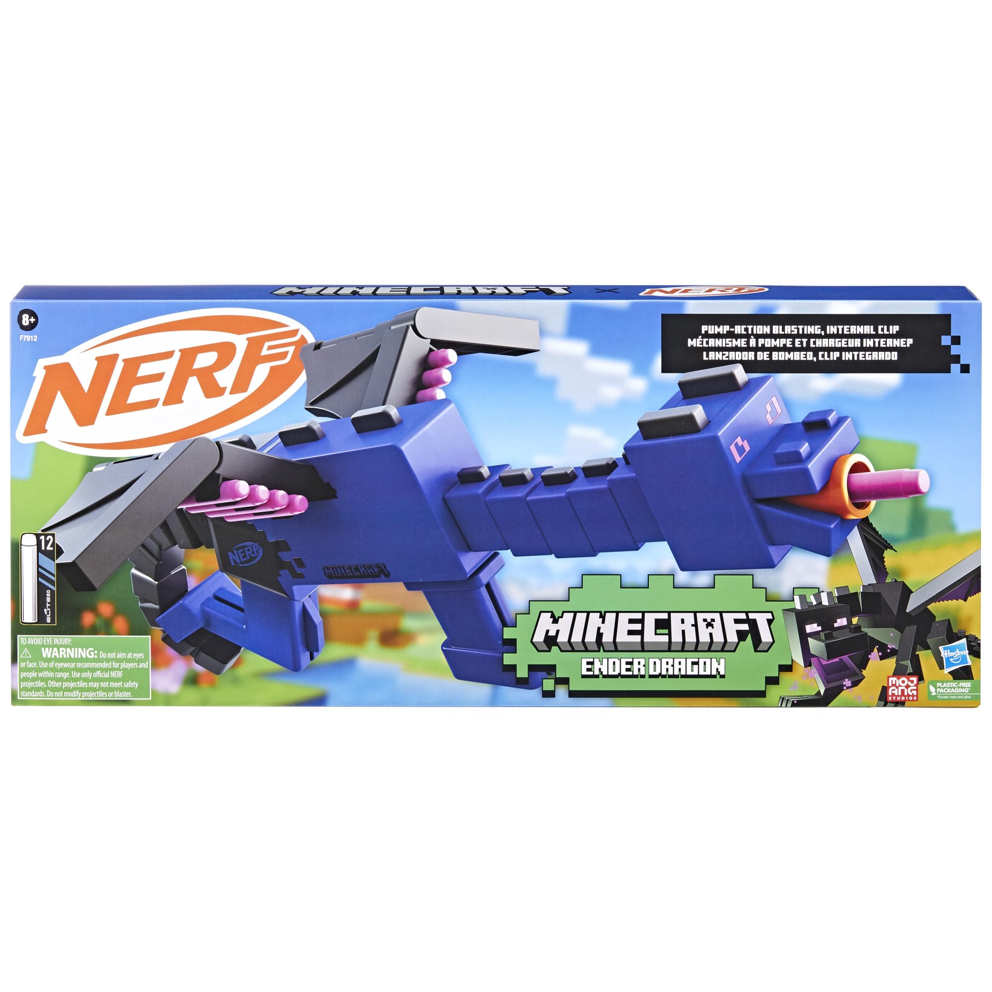 Amazon.co.jp: NERF マインクラフト エンダー ドラゴンブラスター