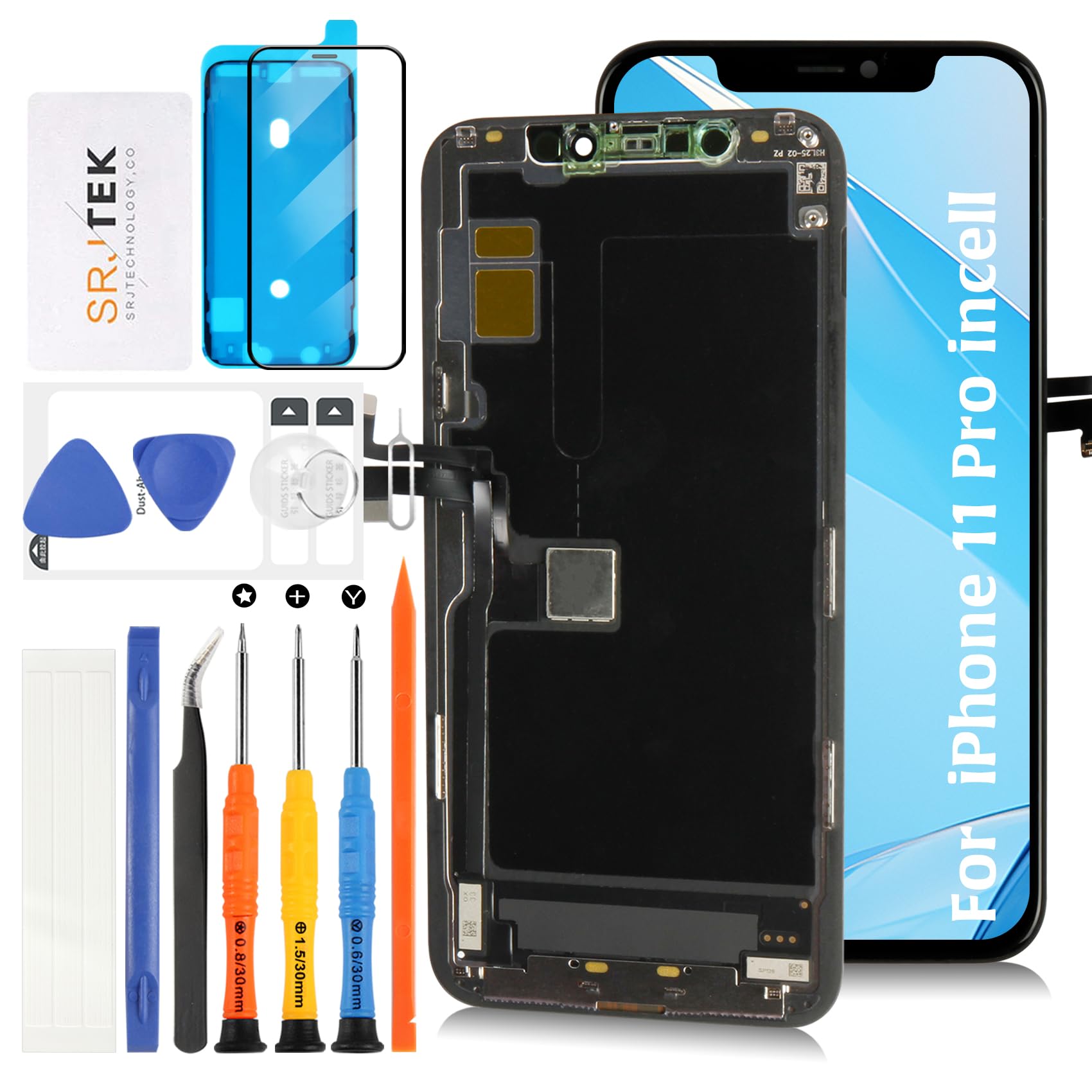 Amazon.co.jp: SRJTEK For iphone 11 Pro 液晶パネル 画面交換修理用