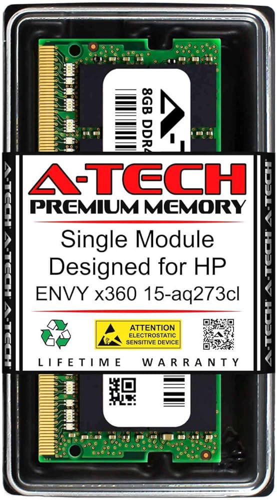 A-Tech 8GB RAM for HP Envy X360 15-AQ273CL | DDR4 2400MHz SODIMM