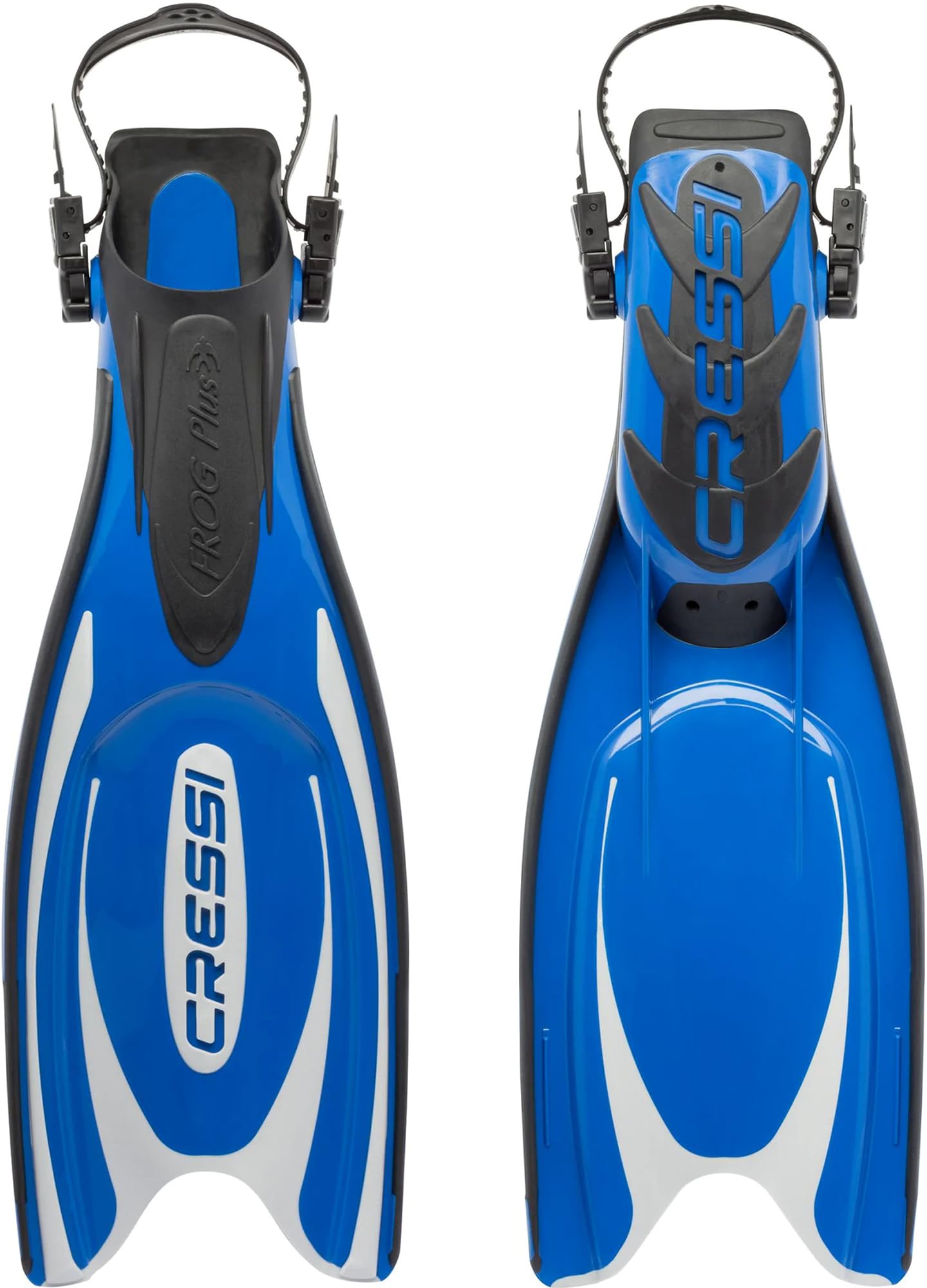 Amazon | CRESSI Frog PlUS Fins Blue/Silver XS/S | クレッシー