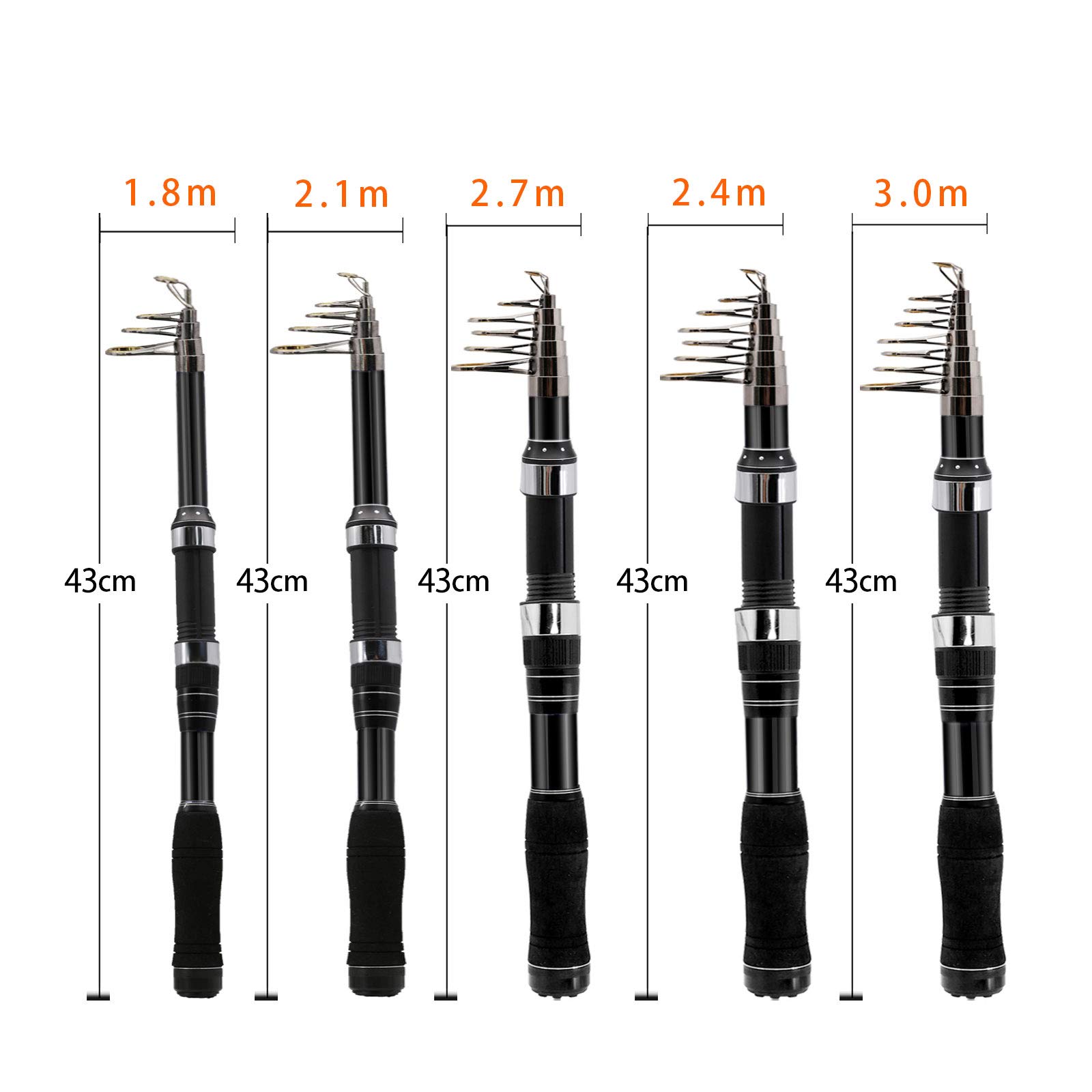 Amazon | サンライク（SANLIKE）釣り竿 コンパクトロッド 投げ竿 釣り