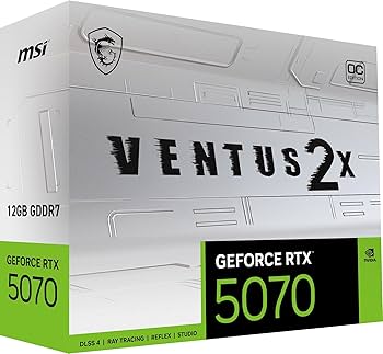 Amazon | MSI GeForce RTX 5070 12G VENTUS 2X OC WHITE グラフィック