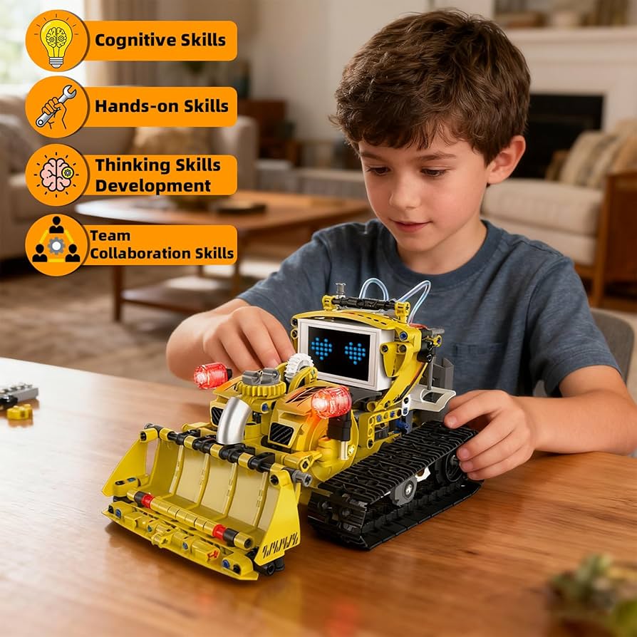 Amazon.com: Suplanet 5-in-1 Programmable Robot Building Block Set