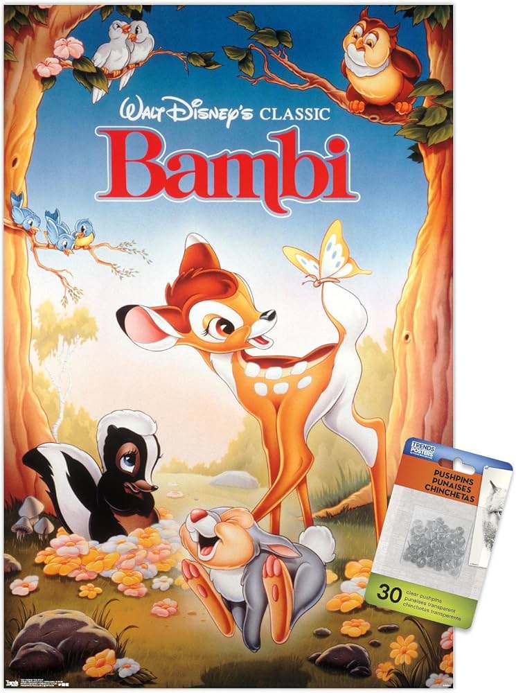 Amazon.co.jp: ディズニー バンビ - 1シートウォールポスター プッシュ