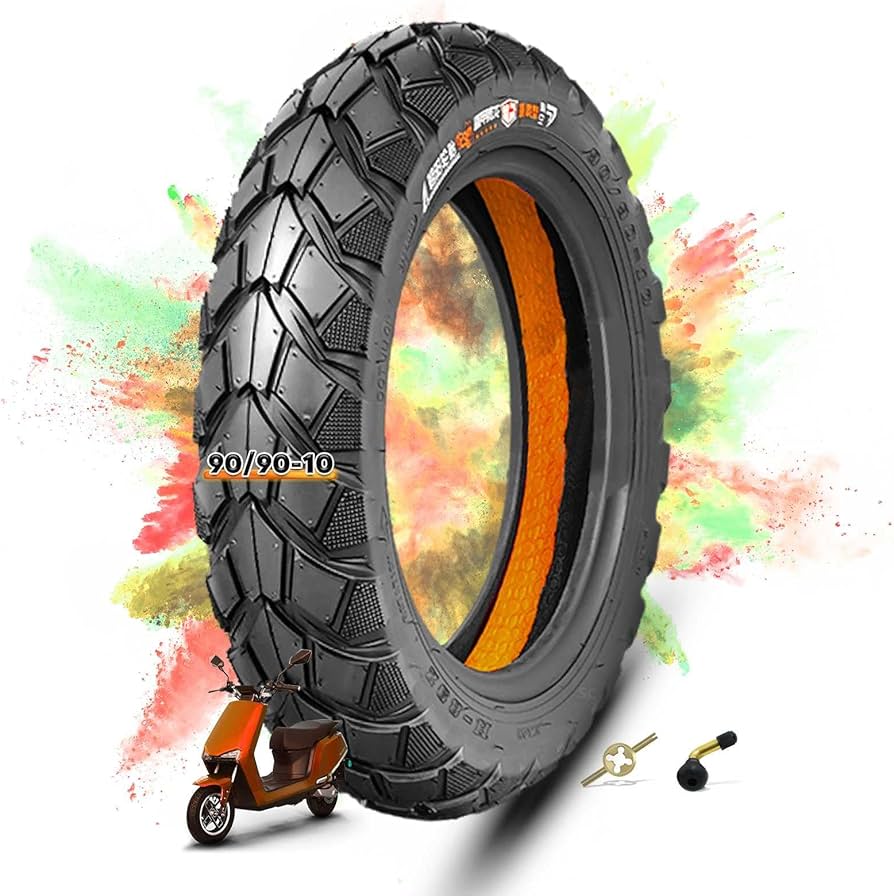 Amazon.co.jp: 90/90-10 タイヤ 57J ハイグリップ オフロードタイヤ 90