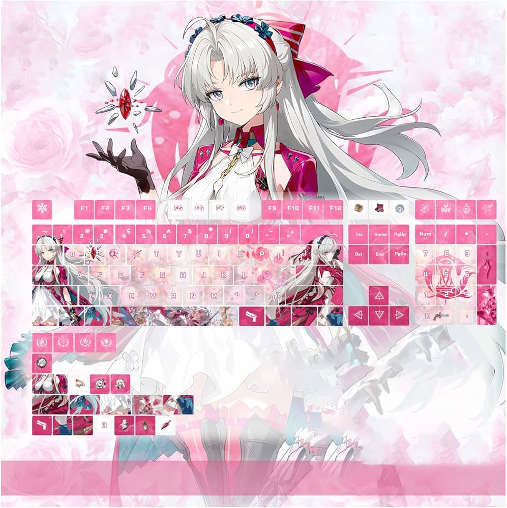 Amazon | 鳴潮 周辺 カルロッタ キーキャップ PBT 五面熱昇華 十字軸