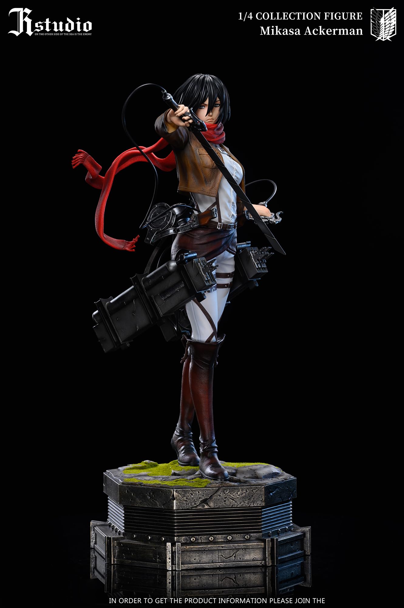 Amazon | ミカサ・アッカーマン フィギュア 1/4スケール 塗装済み完成