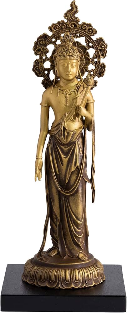 Amazon｜仏師銘版 聖観音菩薩 21.2cm 蝋型/青銅（ブロンズ）製 仏師