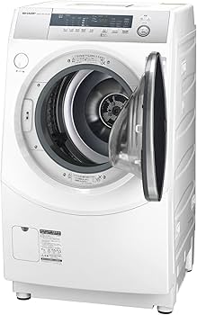 Amazon | シャープ ドラム式洗濯乾燥機 10kg ホワイト系 ES-H10B-WR