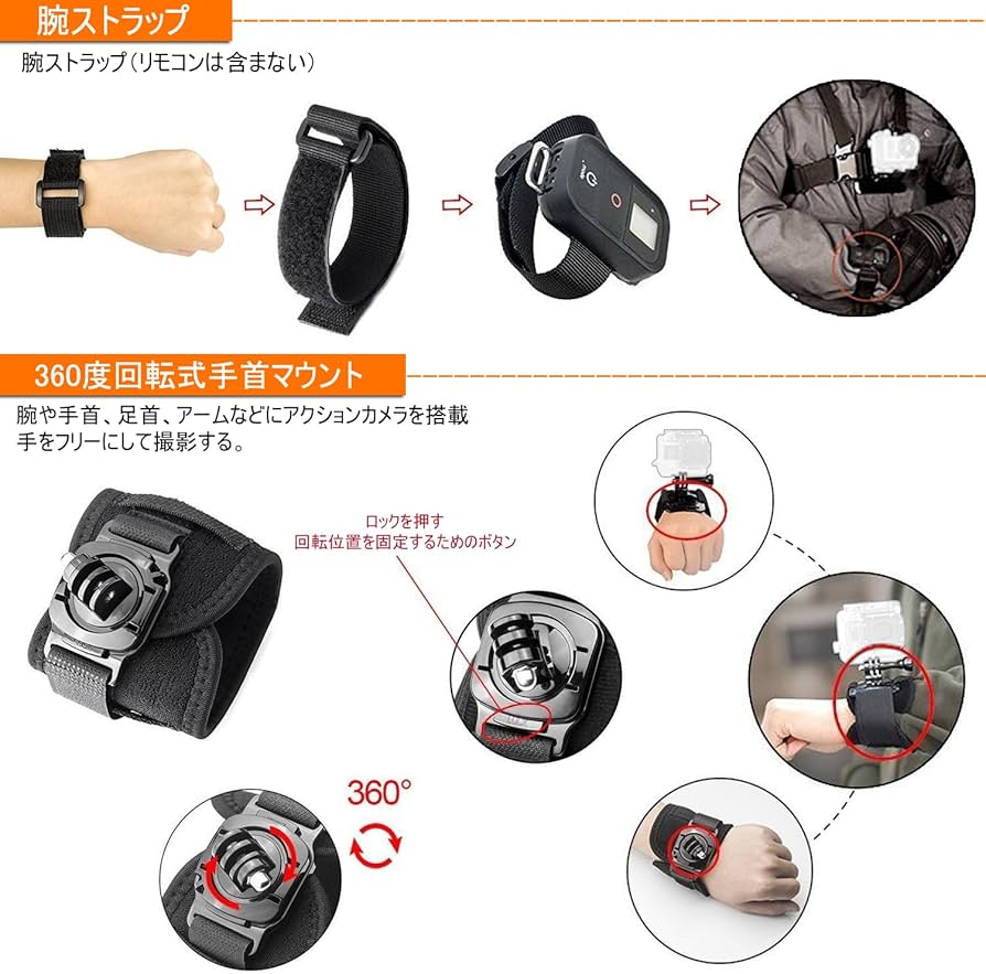 Amazon | LyStar 51-in-1アクションカメラアクセサリセットGoproカメラ