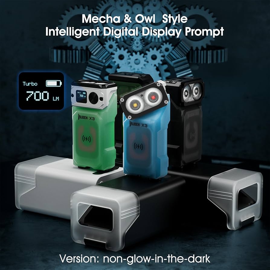 Amazon.co.jp: WUBEN X3 ミニ懐中電灯 充電式充電ボックス付き 180度