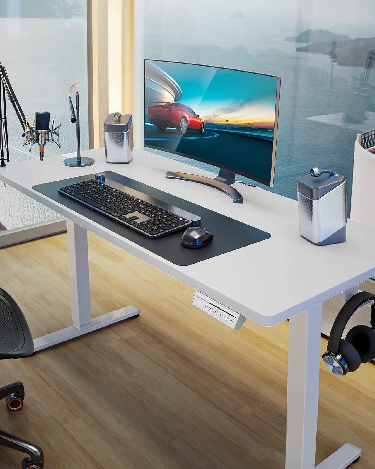 Amazon | ErGear 電動 オフィスワークテーブル 昇降式デスク