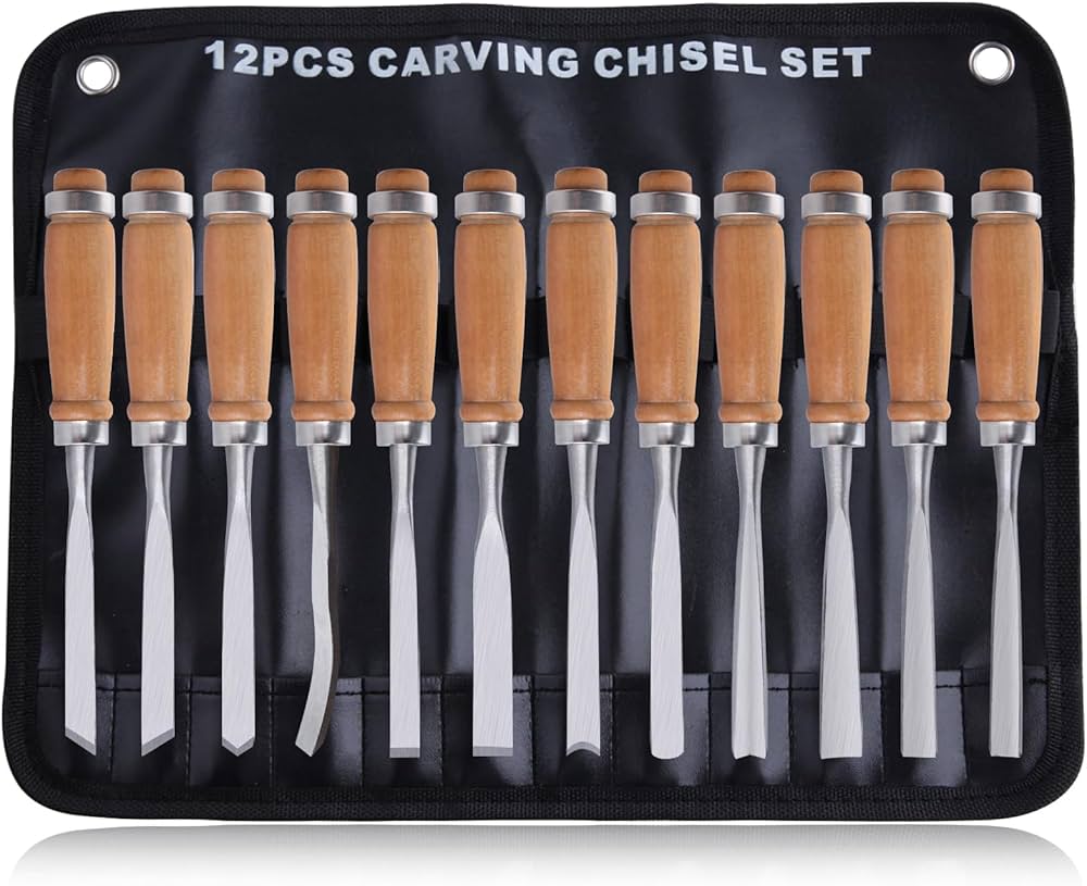 Amazon | LEONTOOL 木彫りノミセット 木彫りノミ12本セット 木工プロ用