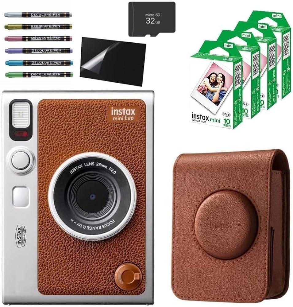 Amazon | チェキ instax mini Evo＆ケース＆チェキフィルム40枚