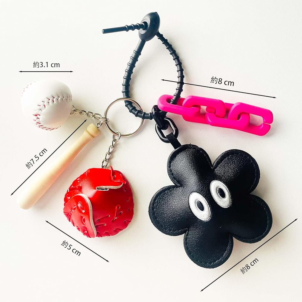 Amazon.co.jp: [KoiKoiii] 野球キーホルダー 可愛いバッグチャーム