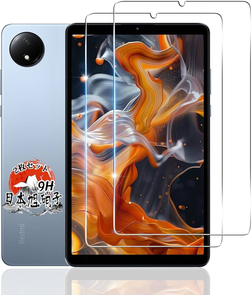 Amazon | 用 Redmi Pad SE 8.7 4G ガラスフィルム 2枚 【国産AGC