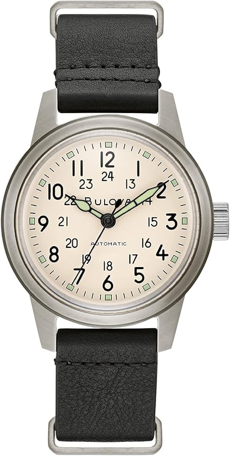 Amazon.com: Bulova Men's Military Heritage Hack Stainless Steel 3