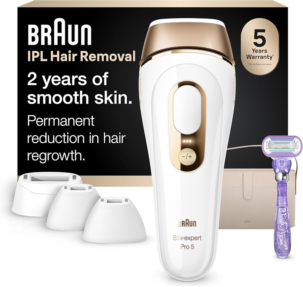 Amazon.com: Braun IPL, Silk·Expert Pro 5, IPL Hair Removal for