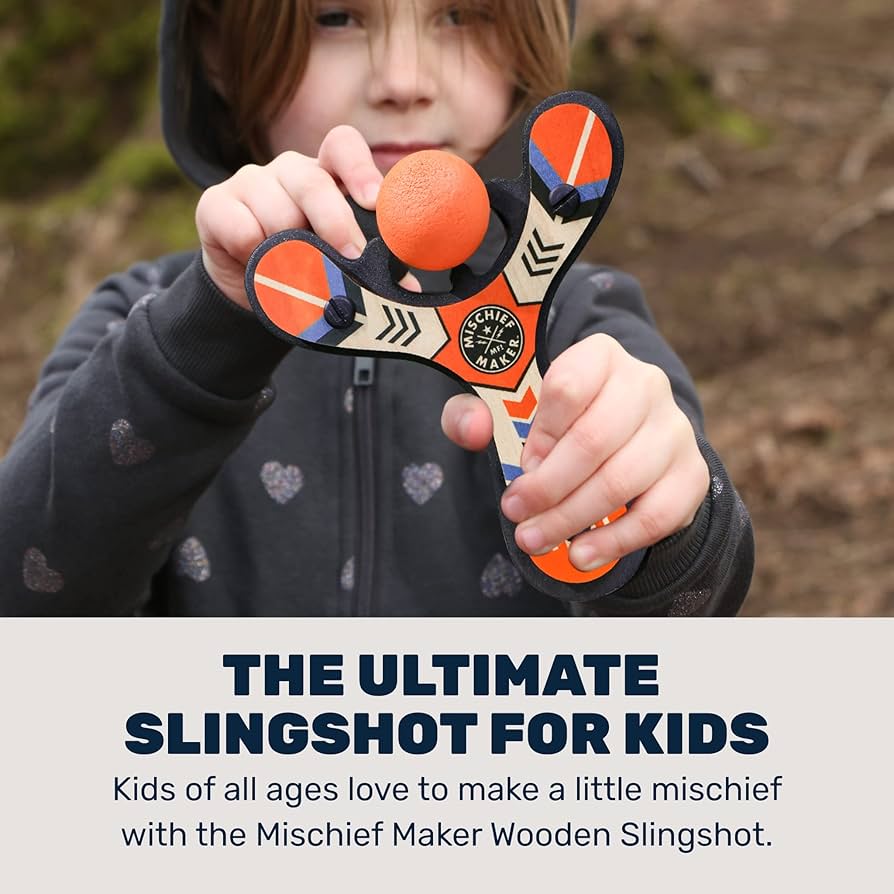 Amazon.co.jp: Mighty Fun! - Mischief Maker® 木製スリングショット
