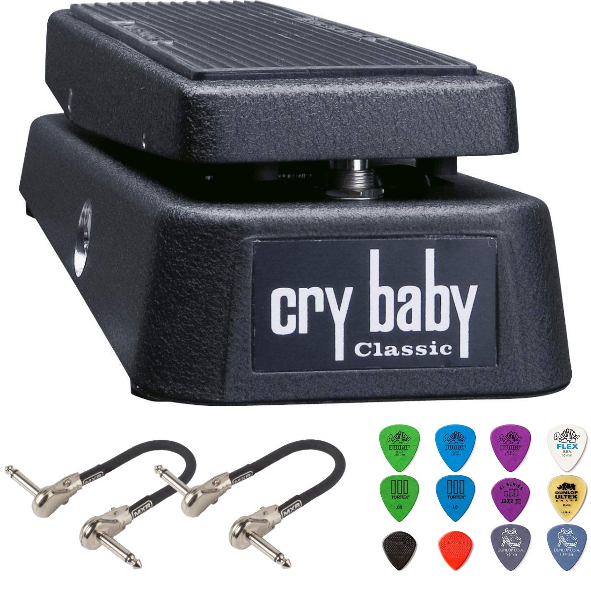 Amazon.com: Dunlop GCB95F Cry Baby Classic Wah Pedal Bundle with 2