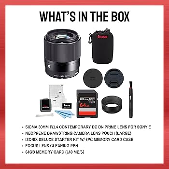 Amazon.com : Sigma 30mm f/1.4 DC DN Contemporary Prime Lens for