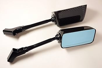 Amazon | 【SIMOTA正規品】カーボンバックミラー 【長方形・ブルー