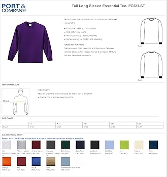 Amazon.com: Port & Company Men's Long Sleeve Essential T Shirt