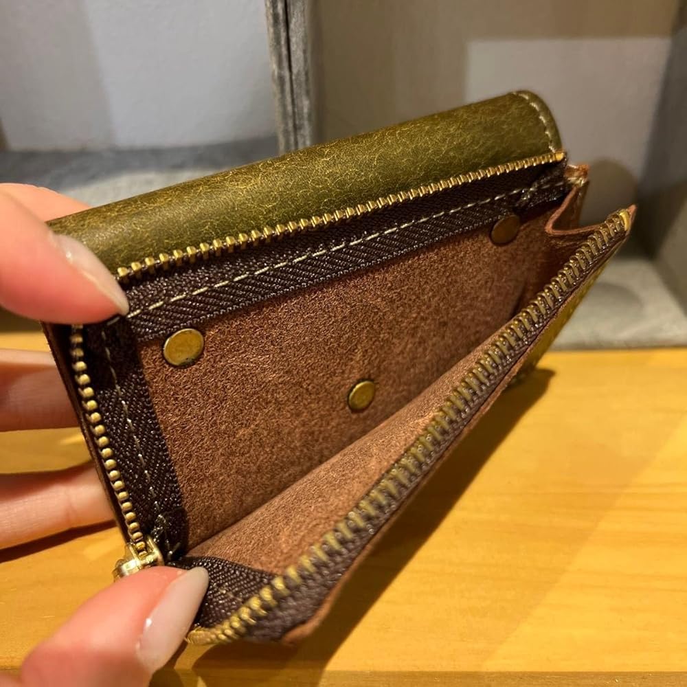 Amazon | ノーブランド品 ryu牛革本革カードケースコインケース