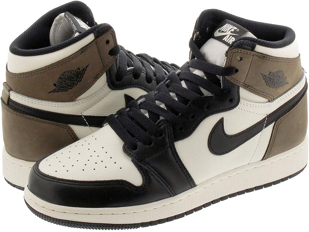 Amazon | [ナイキ] AIR JORDAN 1 RETRO HIGH OG GS SAIL/DARK MOCHA
