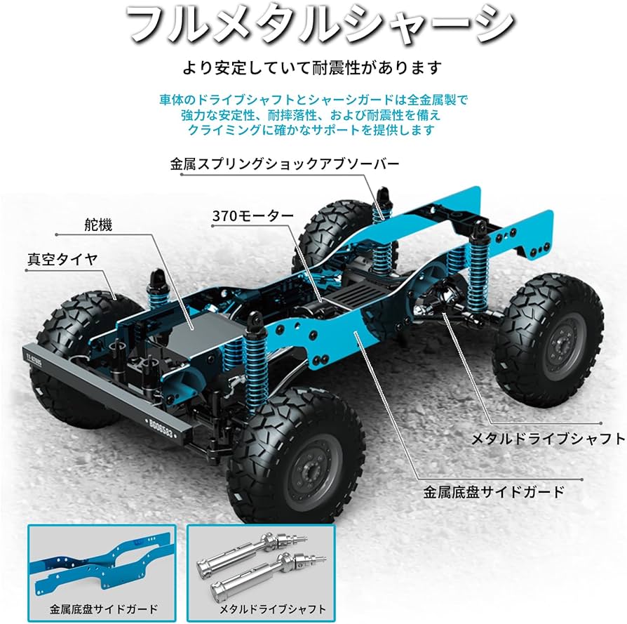 Amazon.co.jp: Ritaosan 大型 ラジコンカー オフロード ジープ