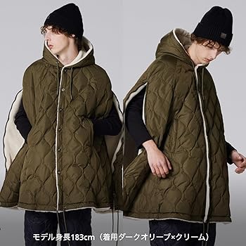 Amazon | [タイオン] グッズ ミリタリー ダウンケープ CPML-1 ブラック