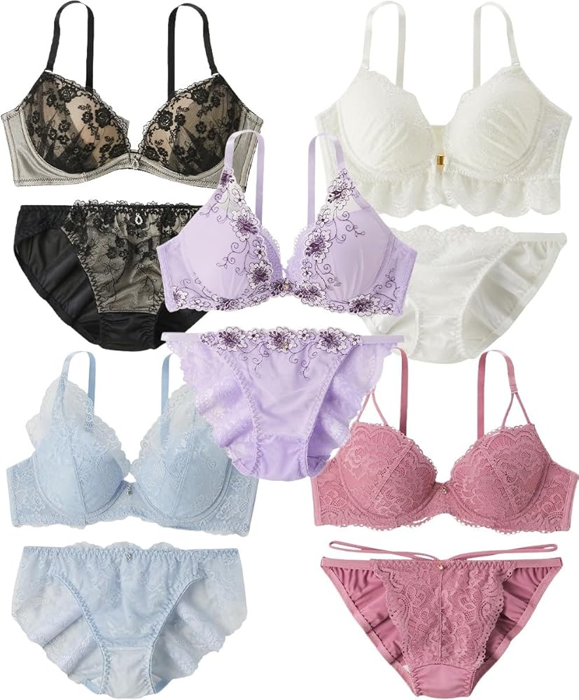 Amazon | [ニッセン] おまかせ福袋 ブラジャー・ショーツ 5セット組 A