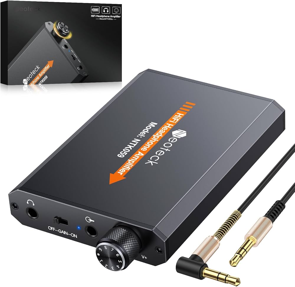 Amazon.co.jp: Neoteck ポータブルヘッドホンアンプ HIFI 2段Gain