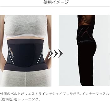 Amazon | シックスパッド トレーニングスーツ ウエスト(腹部用) MTG