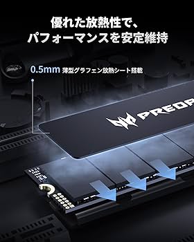 Amazon | Acer Predator M.2 SSD 1TB GM6 NVMe2.0 2280 PCIe Gen4×4 超