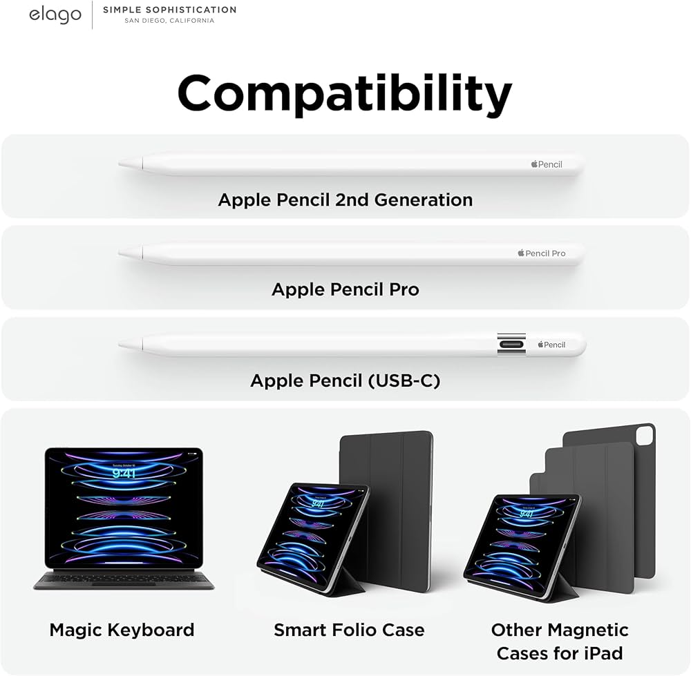 Amazon.co.jp: 【elago】 Apple Pencil Pro / 第2世代 対応 ペンシル