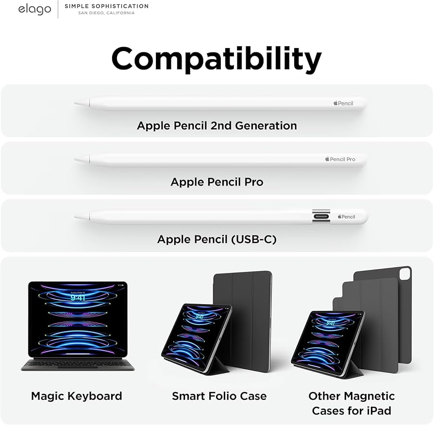 Amazon.com: elago Metal Holder Compatible with Apple Pencil Series