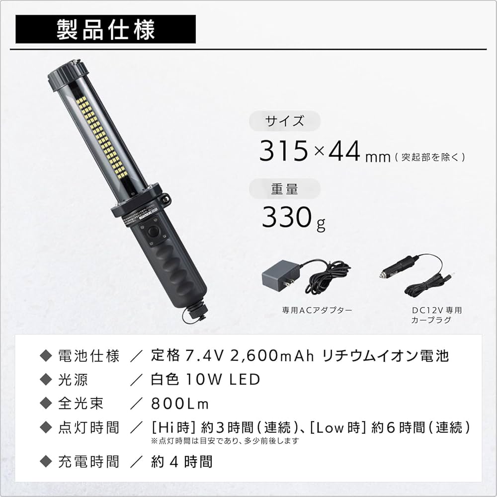 Amazon.co.jp: ハタヤ 充電式LEDジョーハンドランプ LW-10A