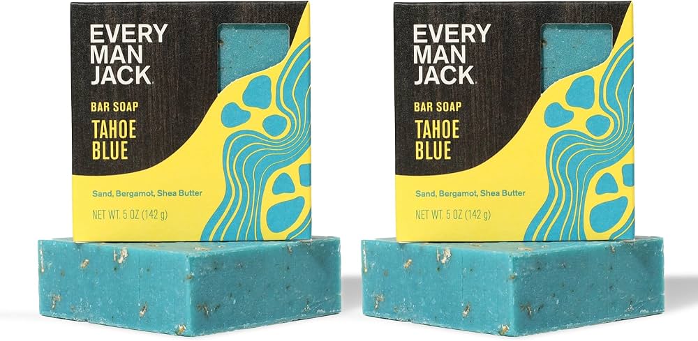 Amazon.com: Every Man Jack Cold Plunge Mens Bar Soap - Tahoe Blue