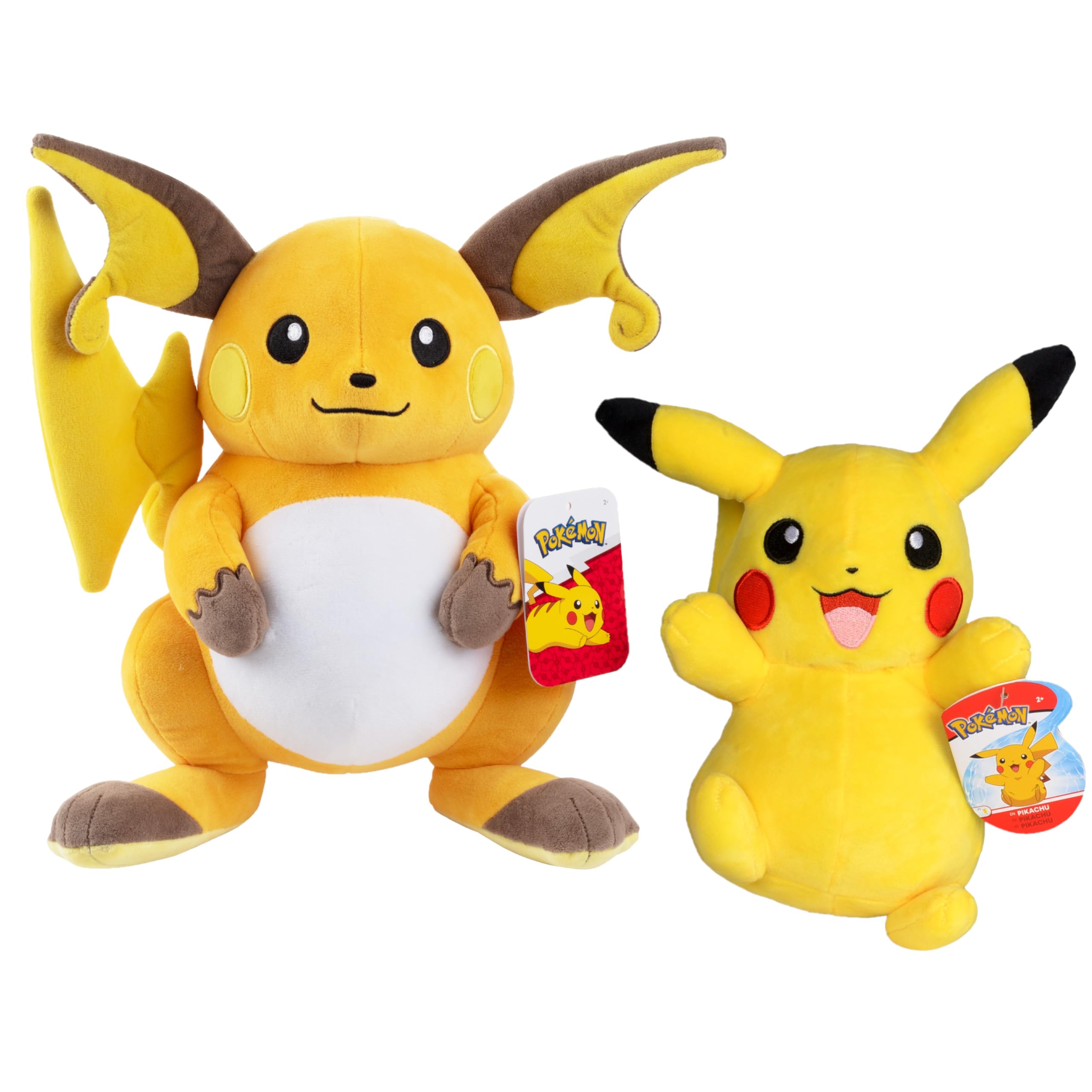 Amazon.co.jp: ポケモン 12インチ ライチュウ & 8インチ ピカチュウ