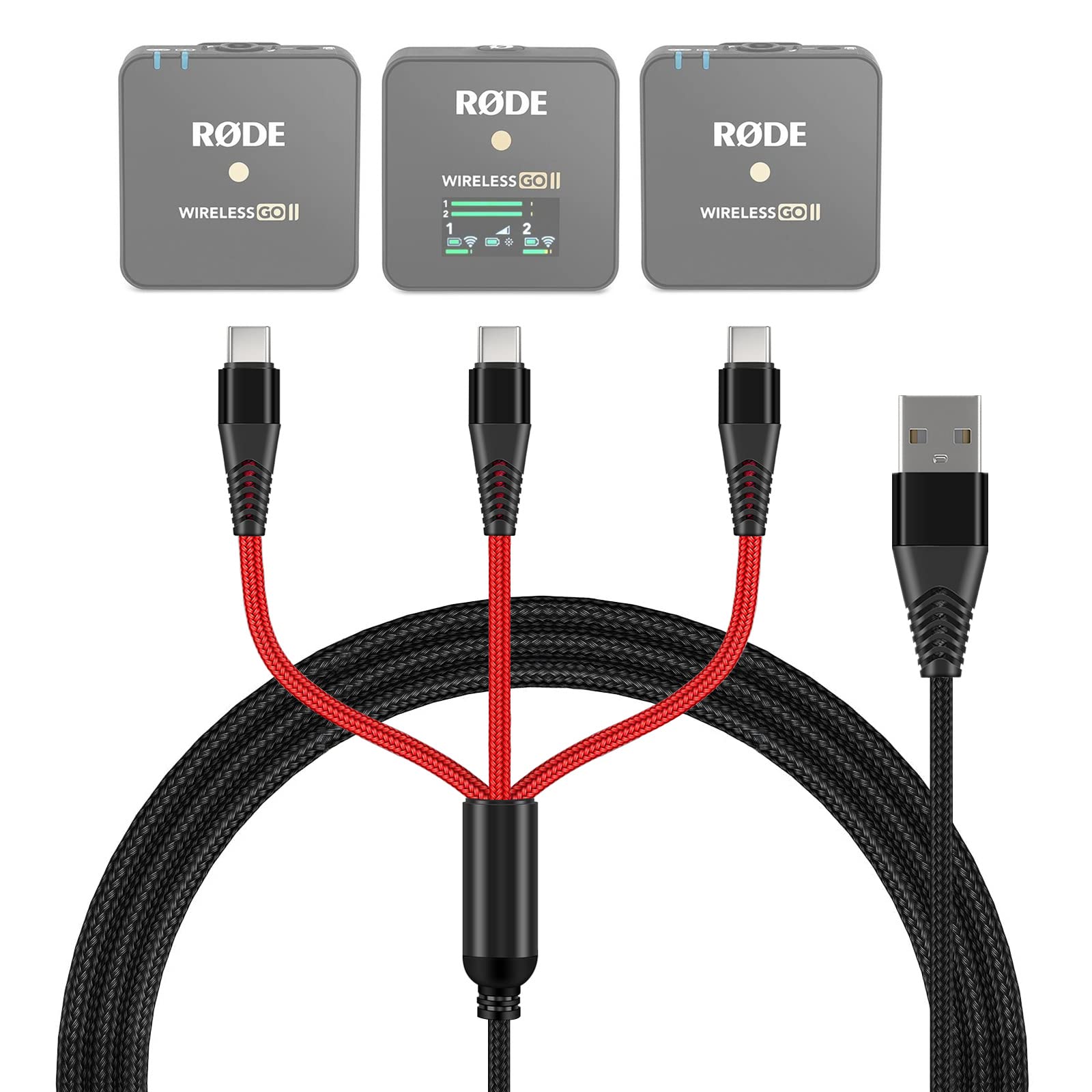 Amazon.com: 3-in-1 USB C Cable Replacement for Rode Wireless Go II